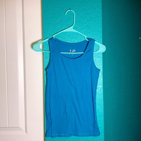 Vibrant Blue Justice Two-Finger Tank - Picture 1 of 2